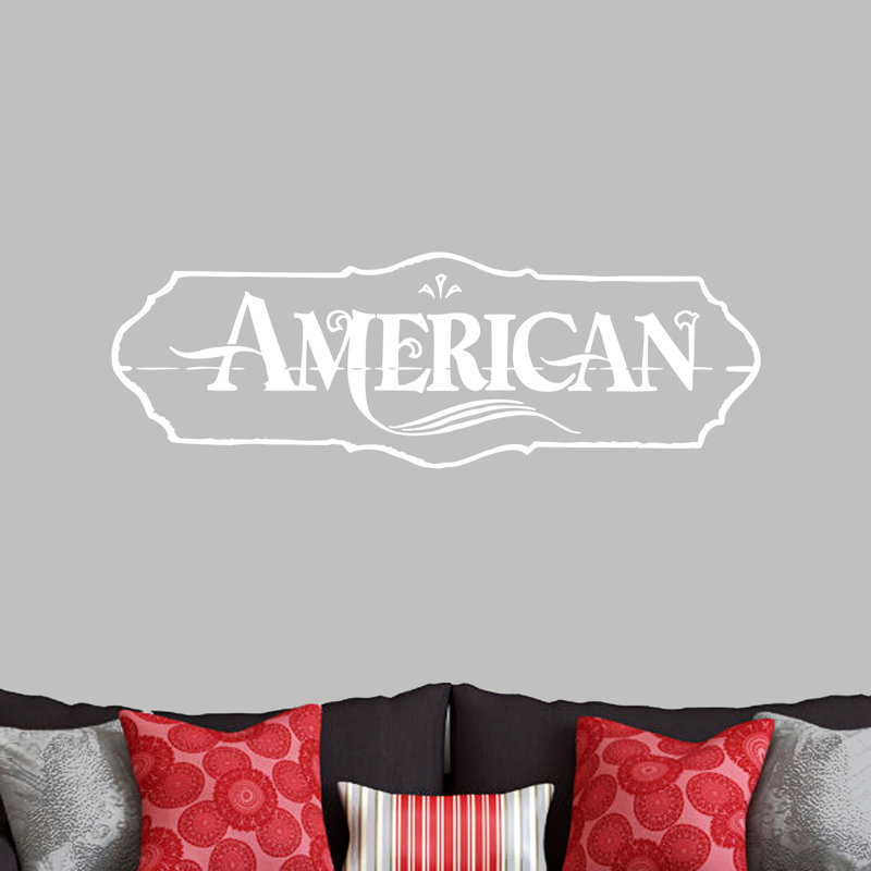 Décalcomanie murale american Flemings, Blanc