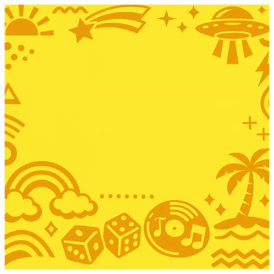 Yellow Retro Icons Comforter