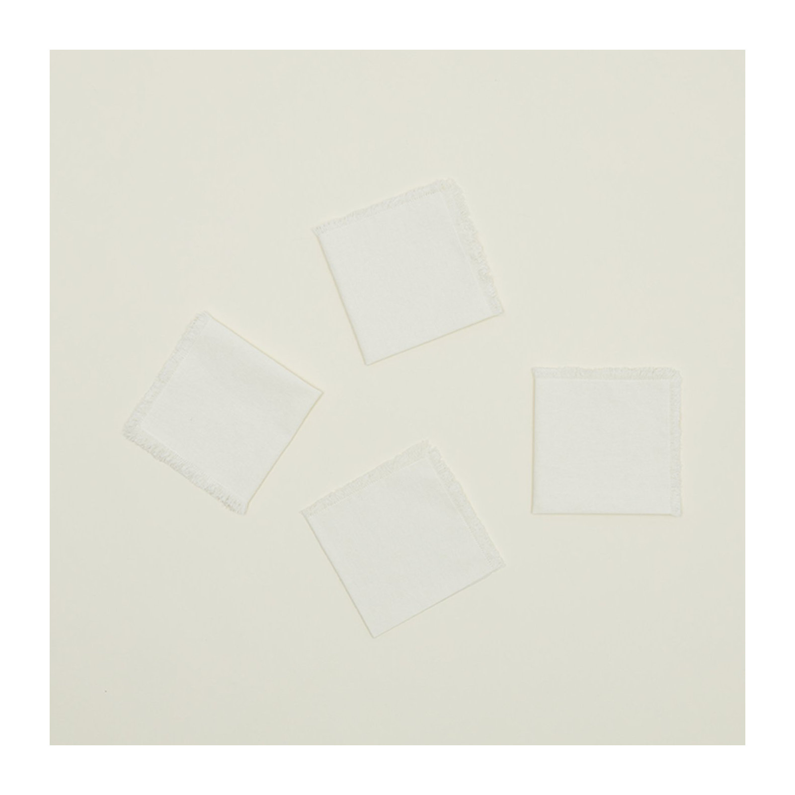 Essential Cocktail Napkin- Set Of 4, Ivory