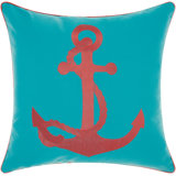 Embroidered Indoor/Outdoor Throw Pillow