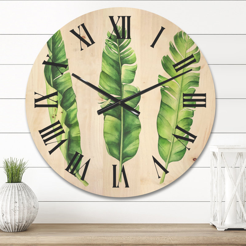 Horloge murale en bois tropical, Moyen