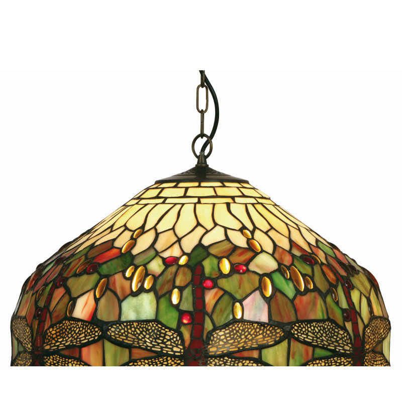 Dragon Fly 1 - Light Dome Pendant, 30cm H x 50cm W x 50cm D