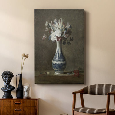 Vintage Floral Print LIV -Custom Wrapped Gallery Cavas