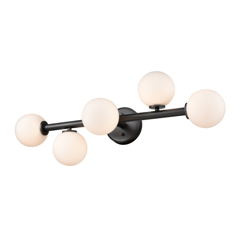 Éclairage pour meuble-lavabo 5 lumières Pickerington, Noir