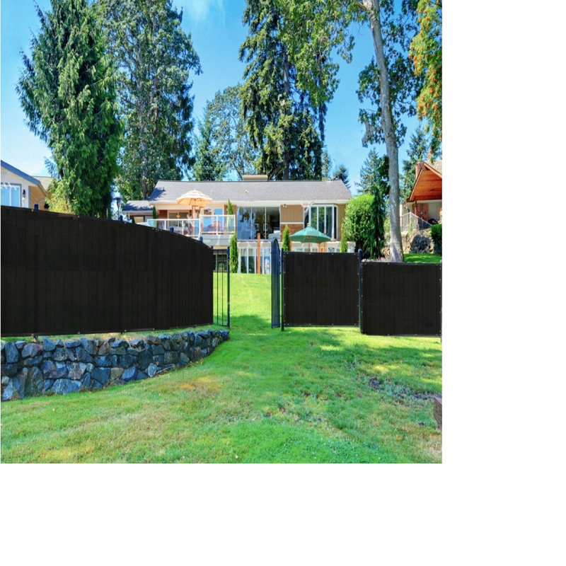 Black Polyethylene Privacy Fence Screen Netting 6' x 15'