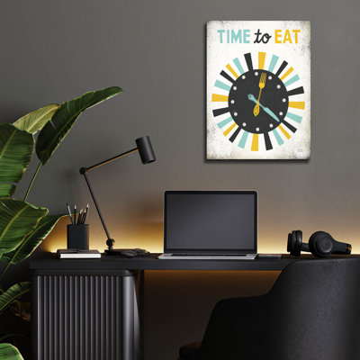 Art mural en verre rétro «Diner Time To Eat» par Michael Mullan