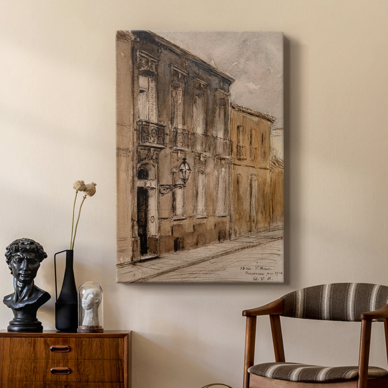 Paysage rétro CCLVI - galerie Cavas sur mesure, H 12 po x l 8 po