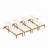 Solid Wood Patio Chaise Lounge