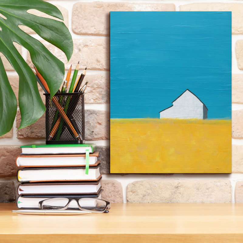 «Its A Barn» par Jan Weiss, art mural sur toile, H 16 po x l 12 po x P 0,75 po