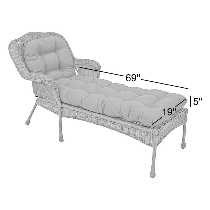 Coussins de chaise longue intérieur / extérieur, Merlot