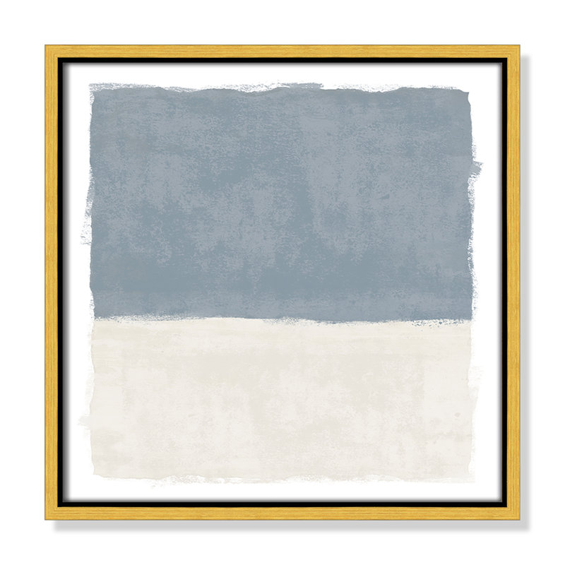 «Coastal Dreams I», reproduction carrée de Natalie Carpentieri, H 13,5 po x l 13,5 po, Doré