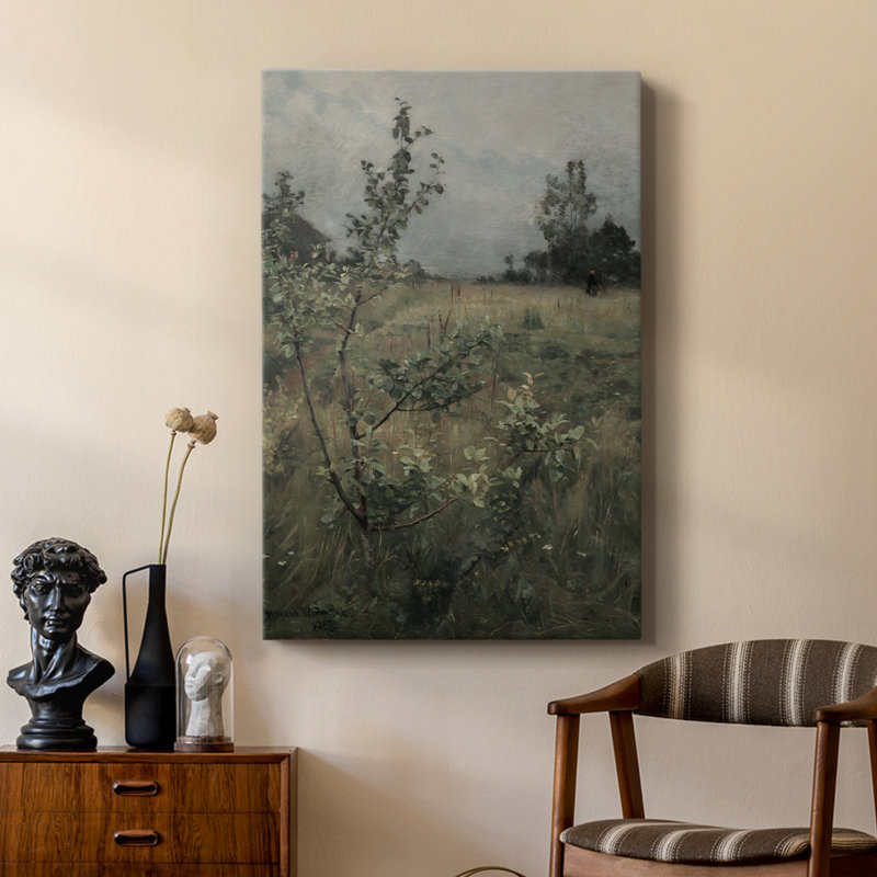 Paysage rétro CXCVI - galerie Cavas sur mesure, H 60 po x l 40 po