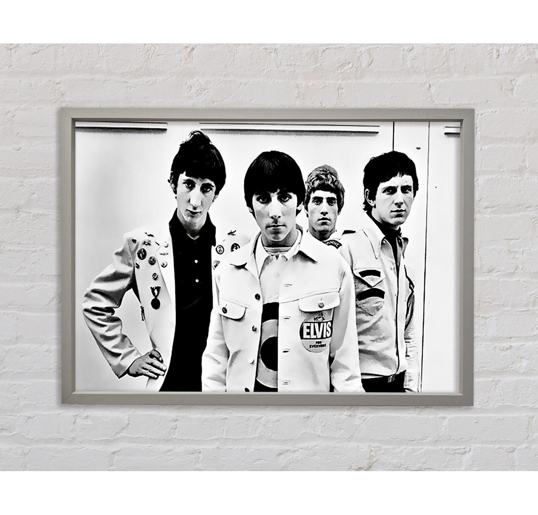 The Who Retro 1960S - Einzelner Bilderrahmen Kunstdrucke auf Leinwand