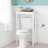 Hembree Over-the-Toilet Storage Shelf, White, 27" W x 37" H