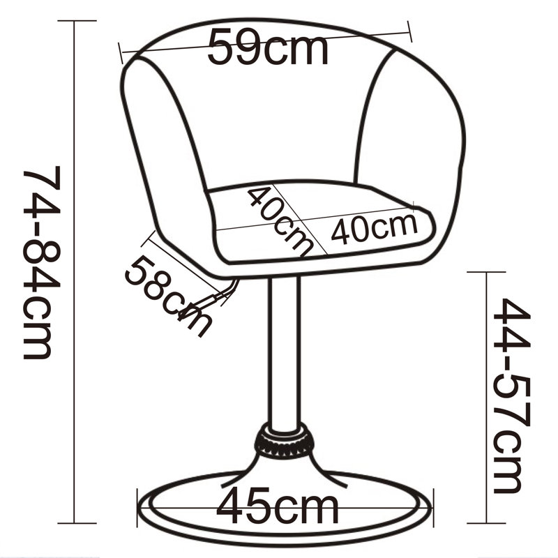 Nisbet Swivel Adjustable Height Stool, Bordeaux