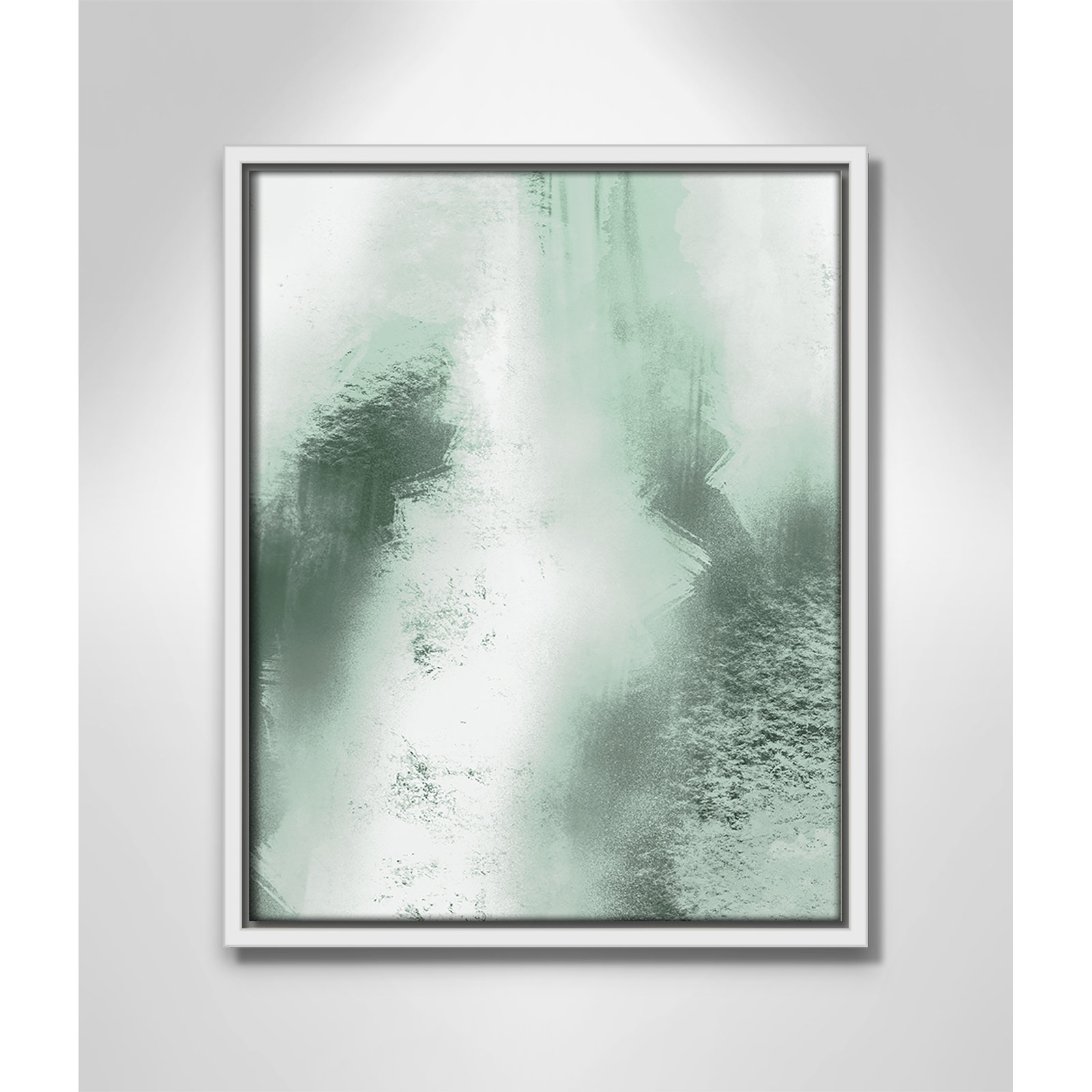 Quietude Smudges I Print by Marcus Prime, 12.5'' W x 15.5'' H, White Floater
