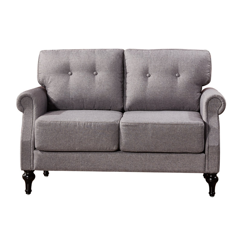 Juno Upholstered 51'' Loveseat, Gray