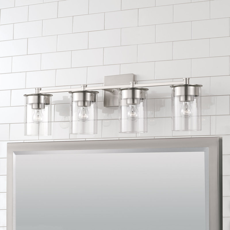 Elstone 4 - Light Dimmable Vanity Light, Brushed Nickel