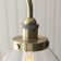 Anais 3lt Linear Pendant light finished in Ant. Brass