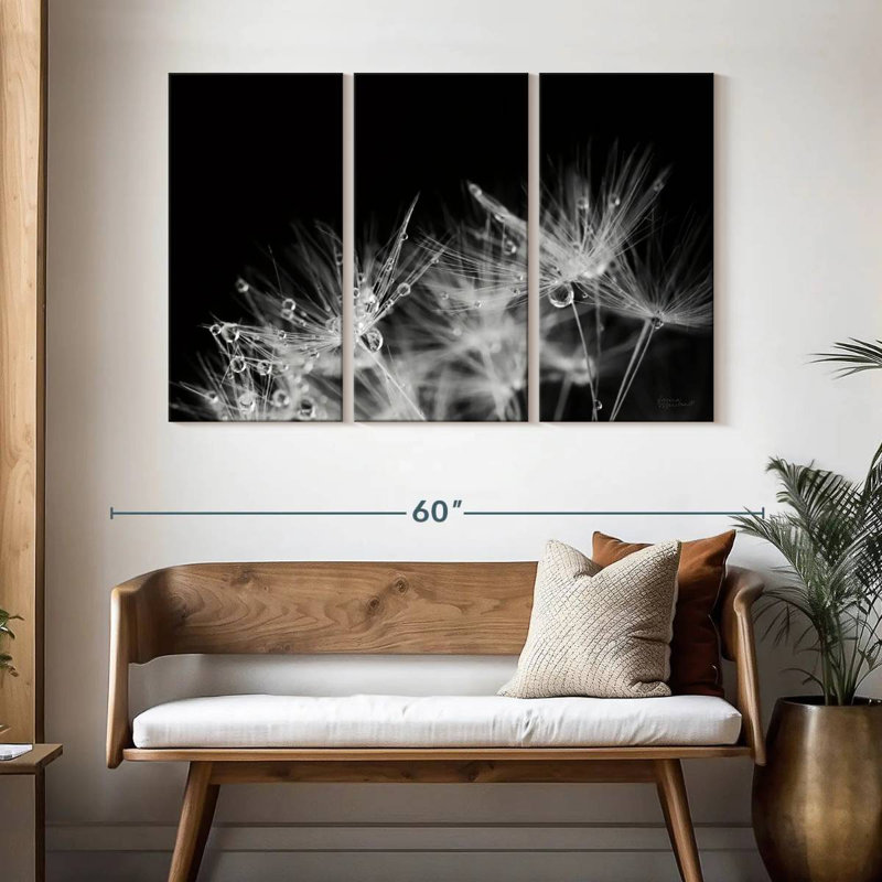 Harnek Dandelion Dewdrops, 32" H x 50" W