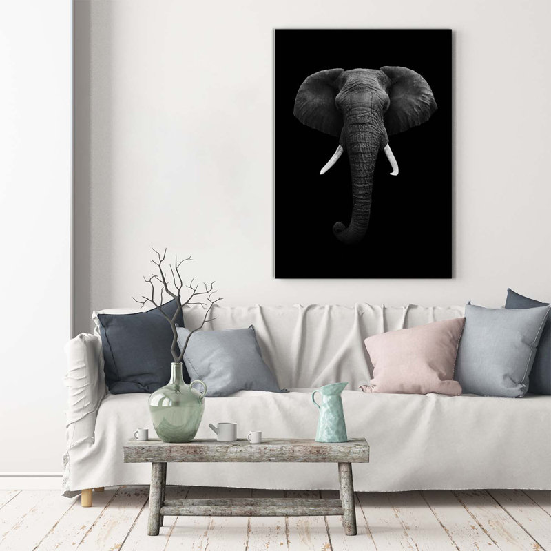 African Elephant - Wrapped Canvas Print