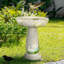 Chericka Concrete / Cement Pedestal Birdbath