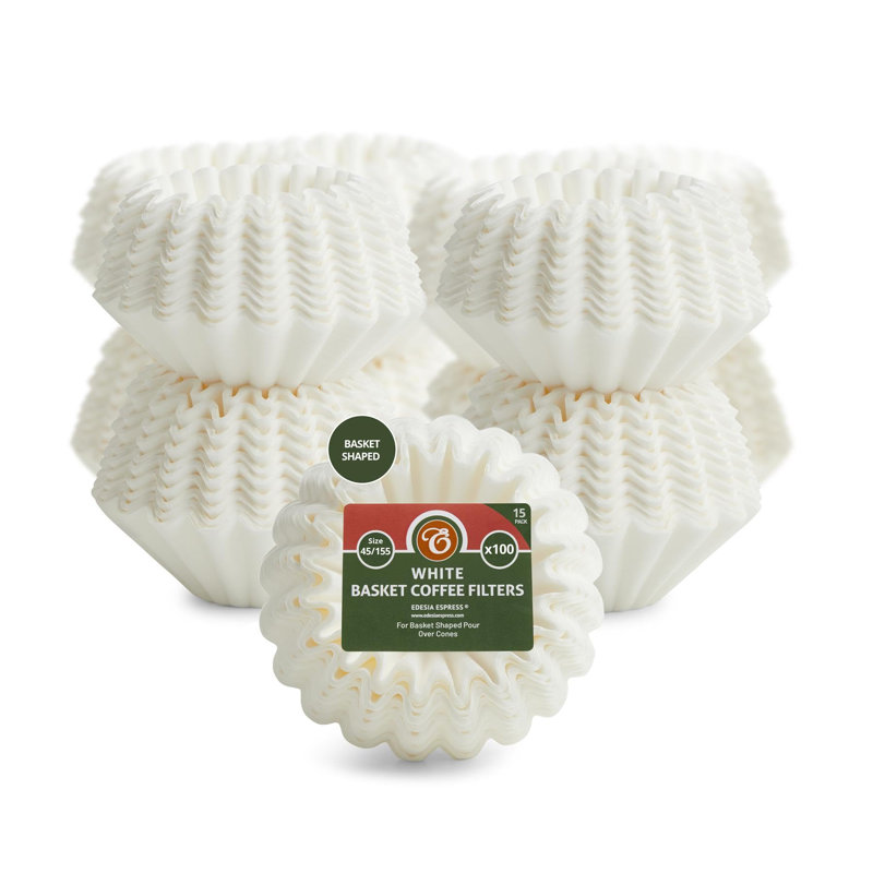1500 Size 45/155 White Basket Coffee Filters