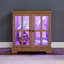 Magnifique vitrine exquise avec une touche antique et une tablette réglable