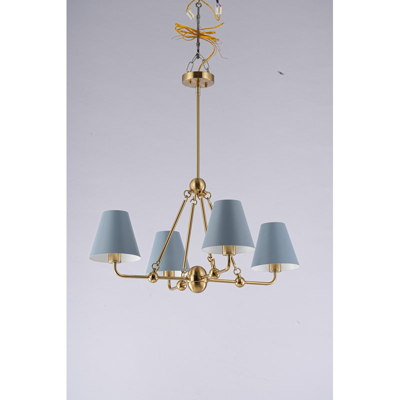 4-Light Pendant Light White, Blue