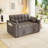 Sleeper Sofa Couch W/Pull Out Bed,  Modern Velvet Convertible Sleeper Sofa Bed, Small Love Seat Sofa Bed W/Pillows & Side Pockets For Small Space, Living Room, Apartment,Dark Gray-377464873