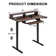 48"Home Office Height Adjustable Standing Desk,Computer Desk With Keyboard Tray, Power Outlets, Led Lights & Monitor Shelf,Usb Ports And Hooks