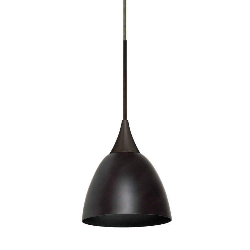 Luminaire suspendu 1 cloche pour une cloche Cavan, Bronze métallique, DEL 9 W, Bronze