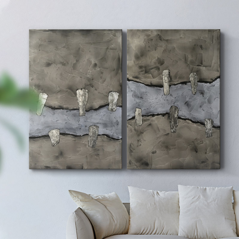 Toile tendue avec galerie I-Premium Stonemasonry - prête à être accrochée