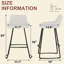 Tabouret de comptoir rembourré avec structure en métal-1010880034-1010880035