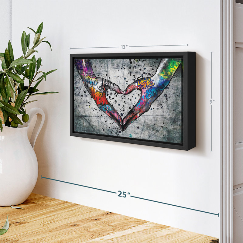 Love «Urban Love Heart», H 13 po x l 9 po