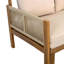 Canapé de patio droit en acacia de 73,2 pouces de large avec coussins-906944804