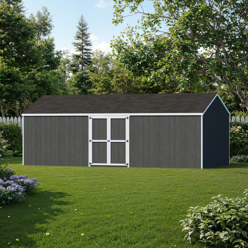 Value Gable Shed With Side Entry, Yes, 106.5'' H x 144'' W x 288'' D