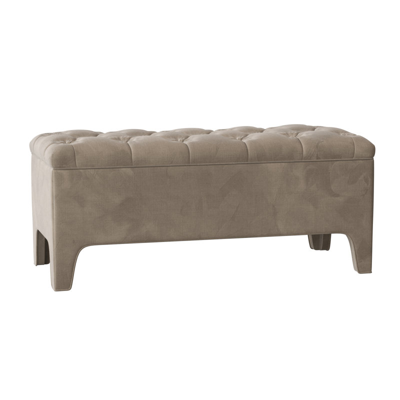 Lincoln Upholstered Storage Bench, 19" H x 58" W x 19" D, Emily Nickel