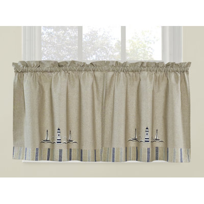 Lockhaven Cotton Ruffled Cafe Curtain
