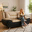 61 " Faux Leather Loveseat