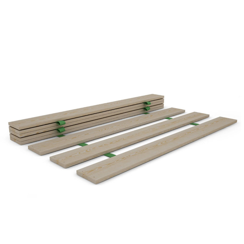 Nodax Wooden Bed Frame Slats - 100% Pine Wood Replacement Slats, Sustainable & Eco-Friendly Material, Easy to Assemble | Set of 8