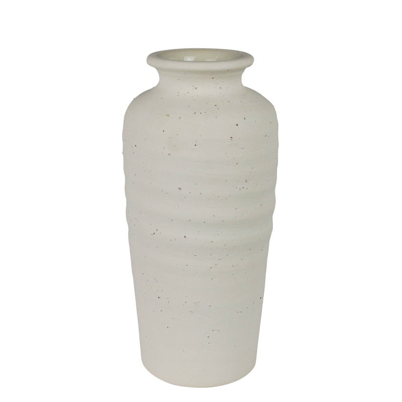 Vase en grès - Lrg, H 11 po x l 5,50 po x P 5,50 po