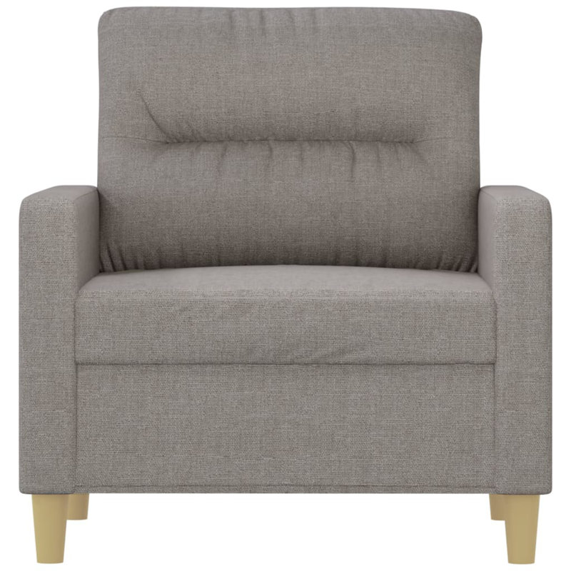 Melan Upholstered Armchair, Light Gray 