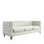 Canapé 3 places + canapé 2 places. VELOUR BEIGE-1966580752