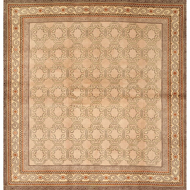 Tapis brun clair Southwestern, Rectangle 8 pi x 10 pi