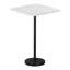 Table d'appoint avec base en pierre blanche et surface noire-111780105-111780107-111780108