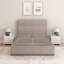 Upholstered Lift Up Storage Ottoman Bed-1162622791-1162622902