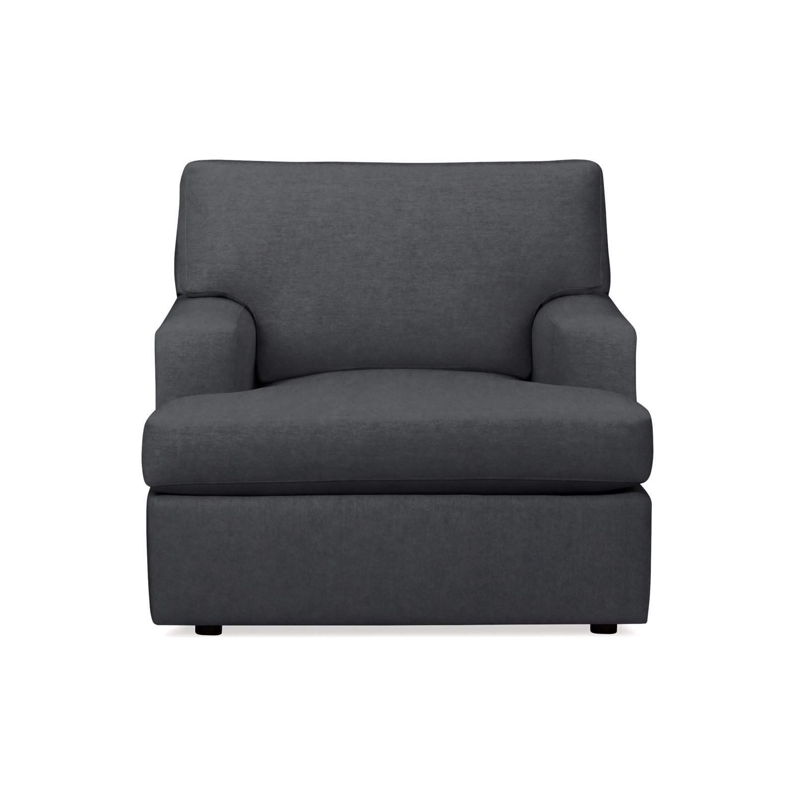 Cleo Upholstered Custom Accent Chair, Bella Cornflower Performance Velvet