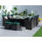 10 - Person Wicker Patio Dining Set with Rectangular Table , Cushions Included-93913441-93913437