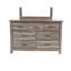 Commode en chêne gris